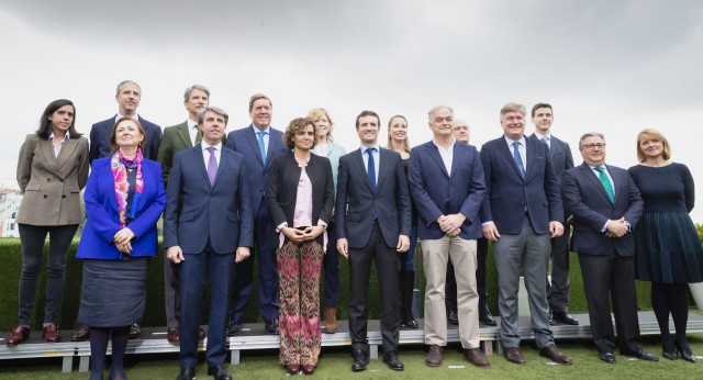 Pablo Casado en presentación candidatos listas europeas