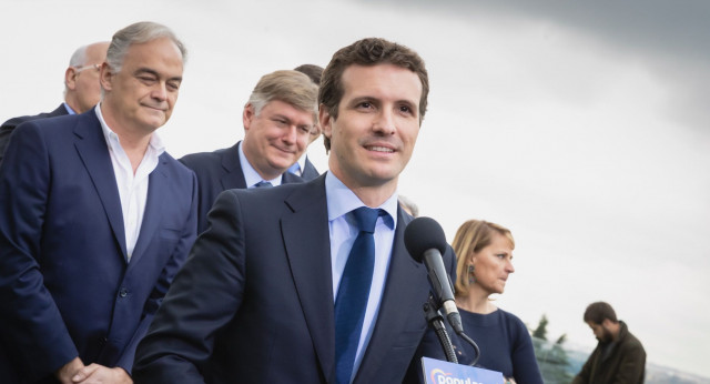 Pablo Casado en presentación candidatos listas europeas