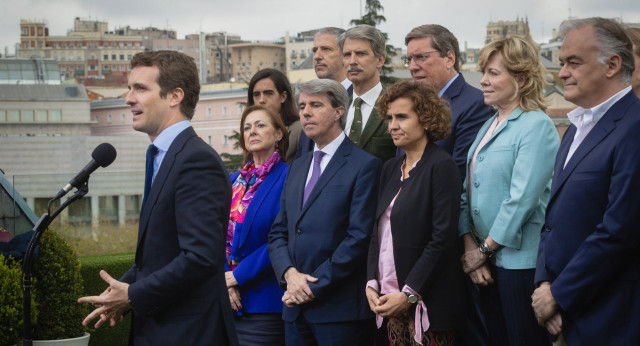 Pablo Casado en presentación candidatos listas europeas