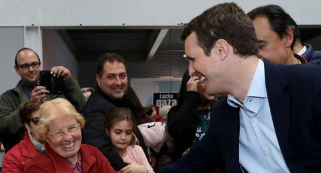 Pablo Casado en su visita a Zamora