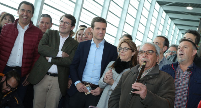 Pablo Casado en su visita a Zamora