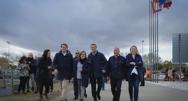 Pablo Casado en su visita a Zamora