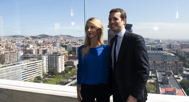 Pablo Casado en la presentación del programa electoral en Barcelona