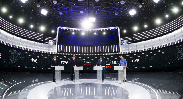 Pablo Casado en el debate Electoral de RTVE