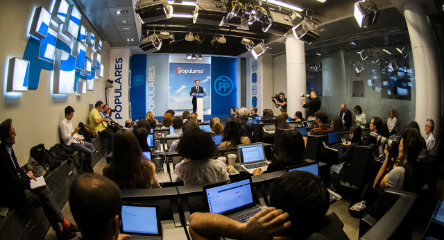 Pablo Casado en rueda de prensa Valoración Resultados Electorales