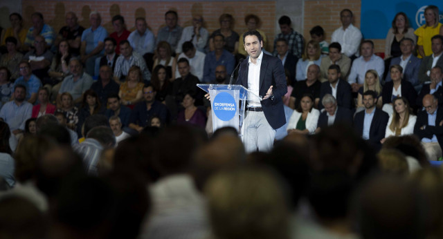 Teodoro García Egea participa en un mitin en Murcia