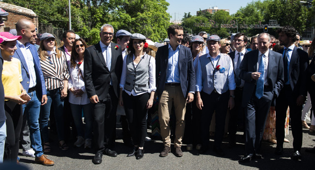 Pablo Casado visita la Pradera de San Isidro