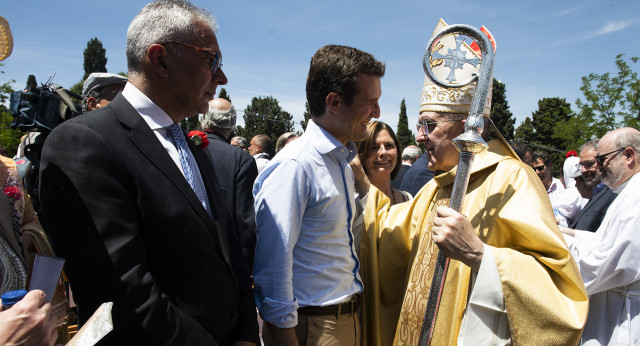 Pablo Casado visita la Pradera de San Isidro