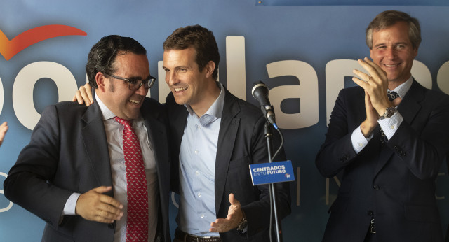 Pablo Casado en un acto en Boadilla del Monte