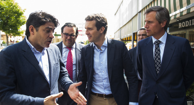 Pablo Casado en un acto en Boadilla del Monte