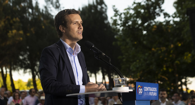 Pablo Casado en el cierre de campaña en Madrid