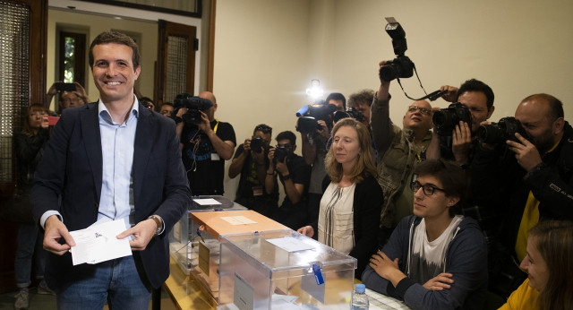 Pablo Casado votaciones Madrid 