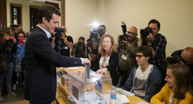 Pablo Casado votaciones Madrid 