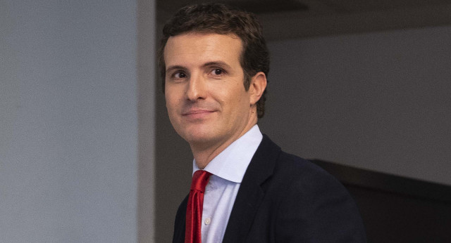 El presidente del Partido Popular, Pablo Casado