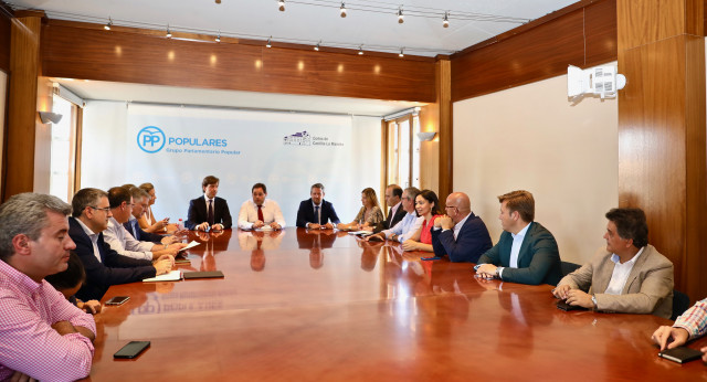 Reunión del Grupo Popular en las Cortes de Castilla-La Mancha