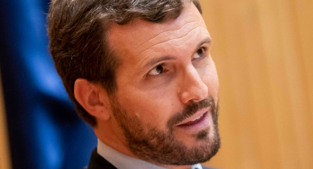 El presidente del Partido Popular, Pablo Casado