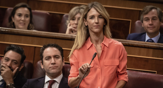 Cayetana Álvarez de Toledo. durante su intervención en la Sesión de Control