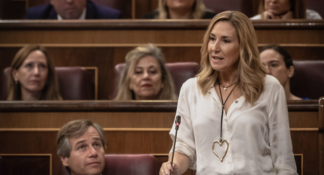 Ana Beltrán, durante su intervención en la Sesión de Control