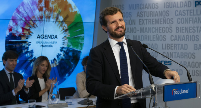 Pablo Casado, durante su intervención en el Comité Ejecutivo Nacional