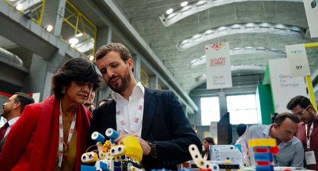 Pablo Casado visita el South Summit