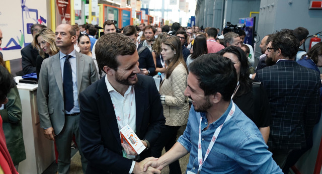 Pablo Casado visita el South Summit