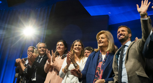 Pablo Casado clausura un acto del PP sobre empleo y pensiones