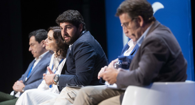 El presidente del PP de Murcia, Fernando López Miras