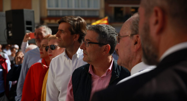 Pablo Montesinos acude a la manifestación de Sociedad Civil Malagueña