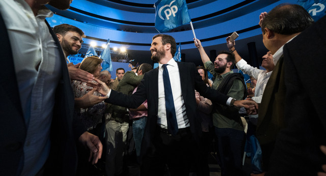 El presidente del Partido Popular, Pablo Casado