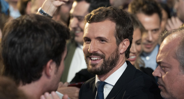 El presidente del Partido Popular, Pablo Casado