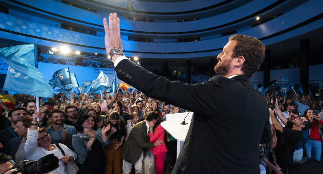 Pablo Casado, en el acto de inicio de campaña