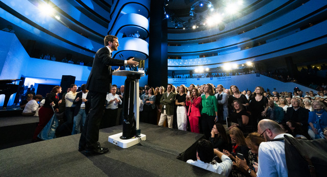 Pablo Casado, en el acto de inicio de campaña