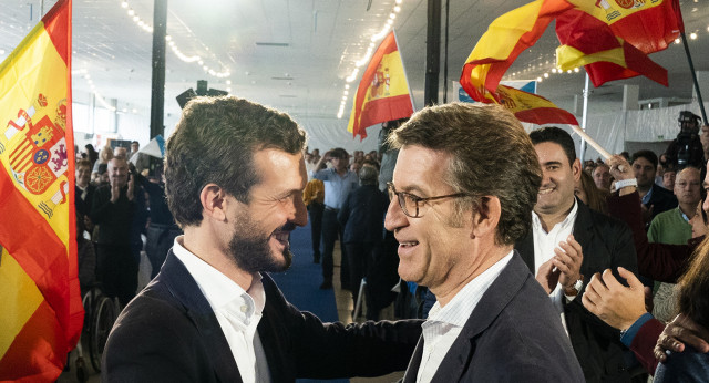 Pablo Casado, en Lalín (Pontevedra)