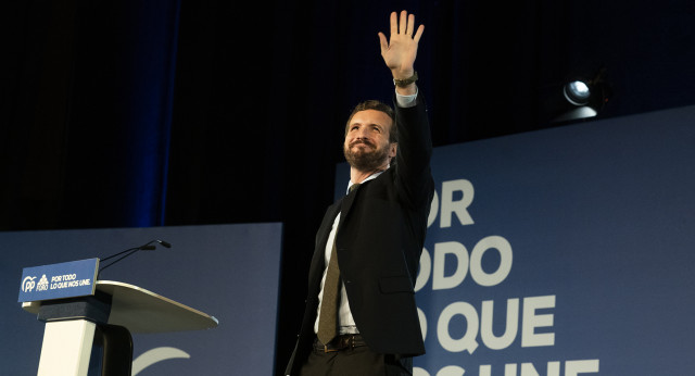 El presidente del Partido Popular, Pablo Casado