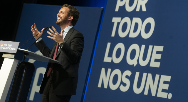 El presidente del Partido Popular, Pablo Casado