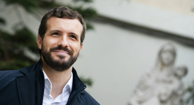 El presidente del Partido Popular, Pablo Casado