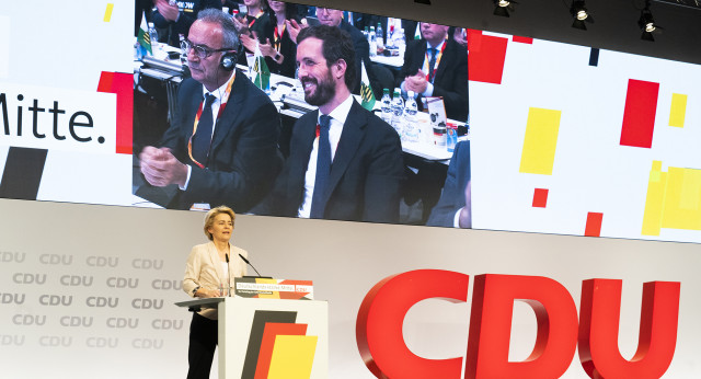 Pablo Casado en el Congreso de la CDU