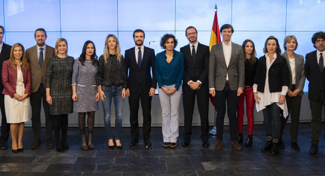 El presidente del Partido Popular, Pablo Casado