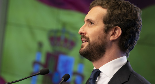 El presidente del Partido Popular, Pablo Casado