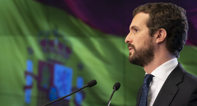 El presidente del Partido Popular, Pablo Casado