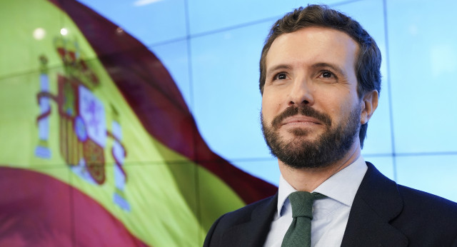 El presidente del Partido Popular, Pablo Casado