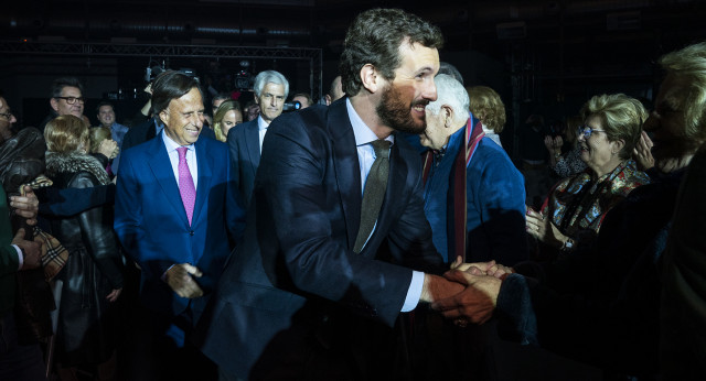 Pablo Casado en la entrega de los Premios Populares de Alcobendas