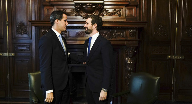 Pablo Casado se reúne con Juan Guaidó