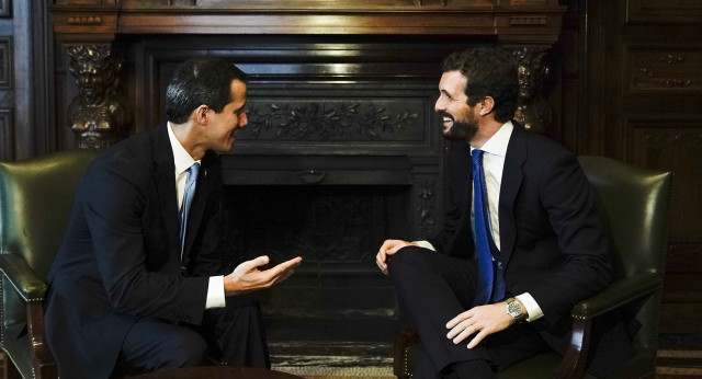 Pablo Casado se reúne con Juan Guaidó