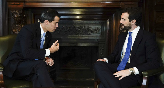 Pablo Casado se reúne con Juan Guaidó