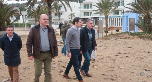 Teodoro García Egea visita las zonas afectadas por el temporal en Ibiza