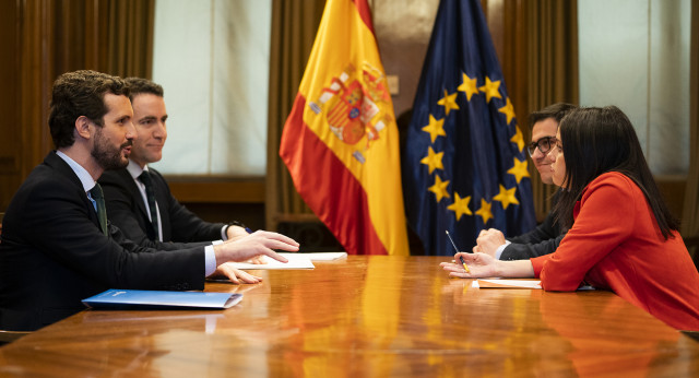 Reunión de Pablo Casado con Inés Arrimadas