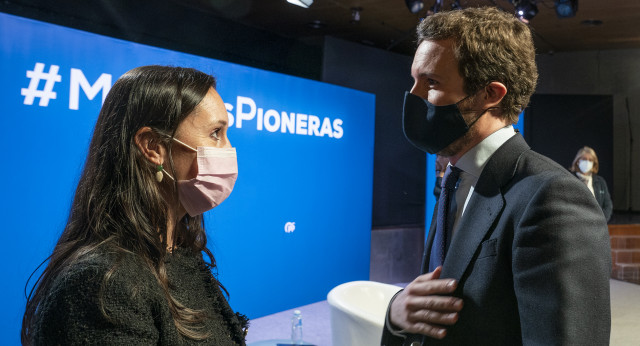 Pablo Casado en el acto &quot;Mujeres Pioneras&quot;