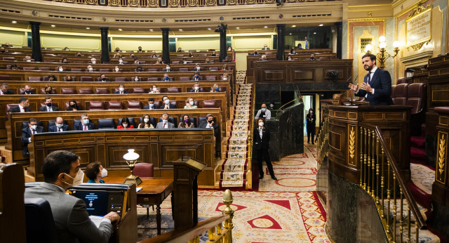 Pablo Casado en el Pleno del Congreso sobre los Fondos de Recuperación 