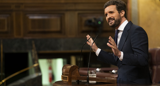 Pablo Casado en el Pleno del Congreso sobre los Fondos de Recuperación 